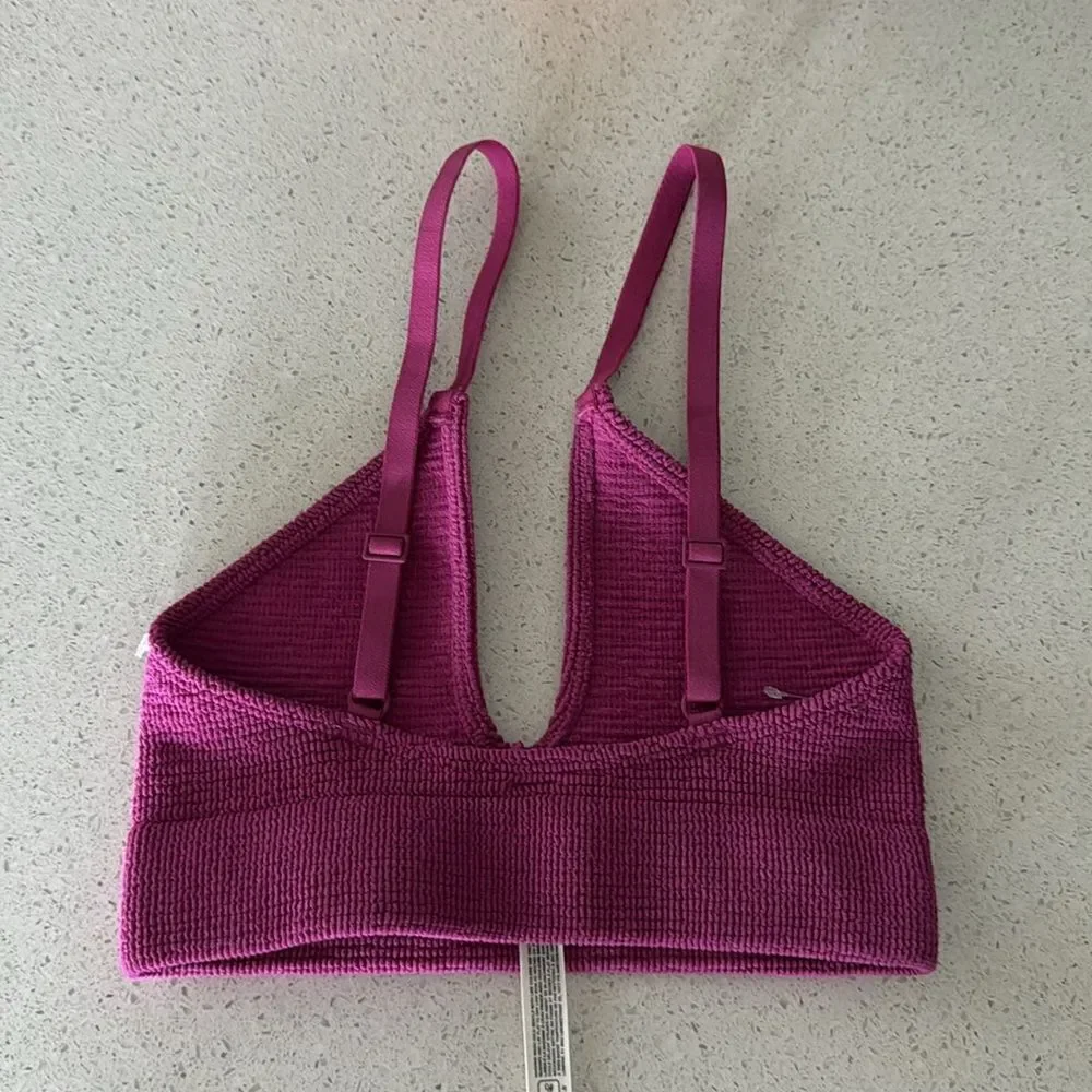 NWOT Free People The Rib Reach For Triangle Bra XS/S Seamless Pull On Voop